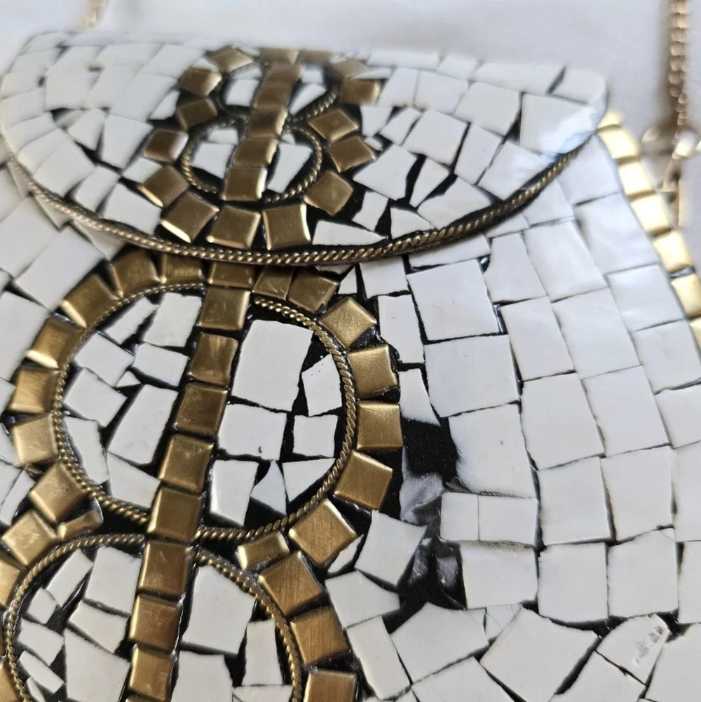 Ramla▪️Porte-Moi Mosaic Clutch Crossbody